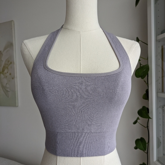 Fabletics Cloud Seemless Halter Sports Bra - S - Picture 5 of 5